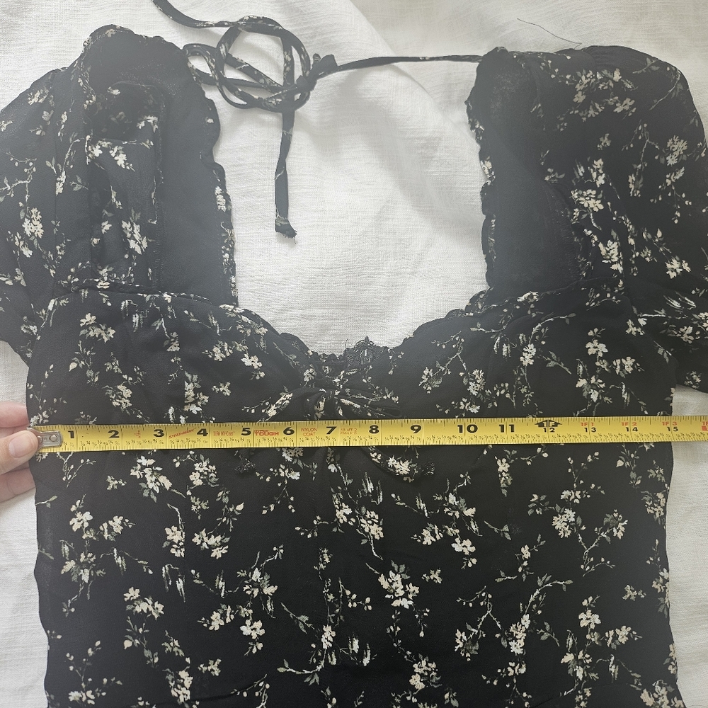 Reformation Black Remi Mini Dress - Picture 8 of 9